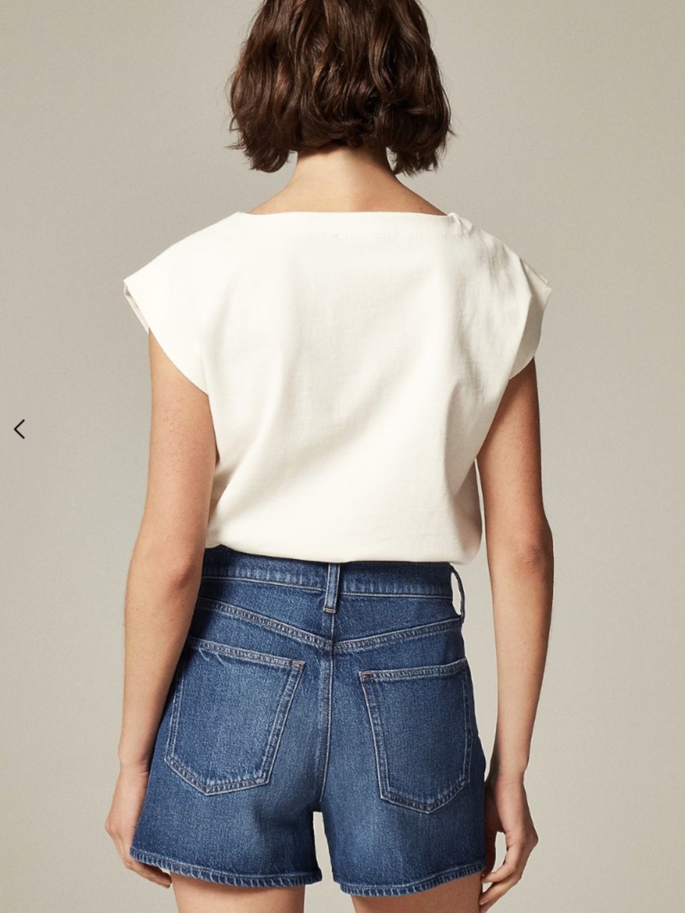 J. Crew Blue Denim High-Rise Jean Shorts